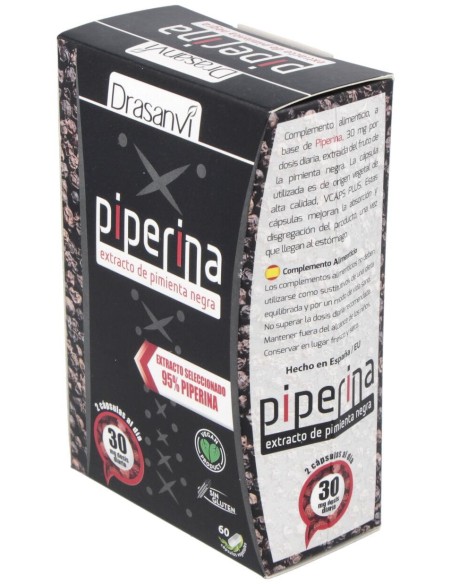 Drasanvi Piperina Extracto 95% 60Cáps