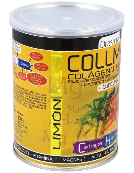 Drasanvi Collmar® Colágeno Marino + Magnesio + Cúrcuma Sabor Limón 300G