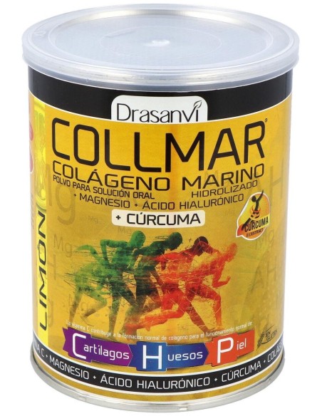 Drasanvi Collmar® Colágeno Marino + Magnesio + Cúrcuma Sabor Limón 300G