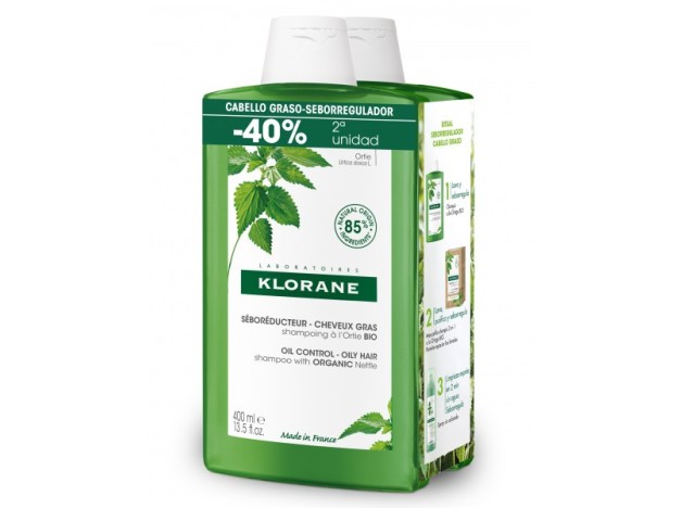 Klorane Pack Duo Champú Ortiga 2 x 400 ml