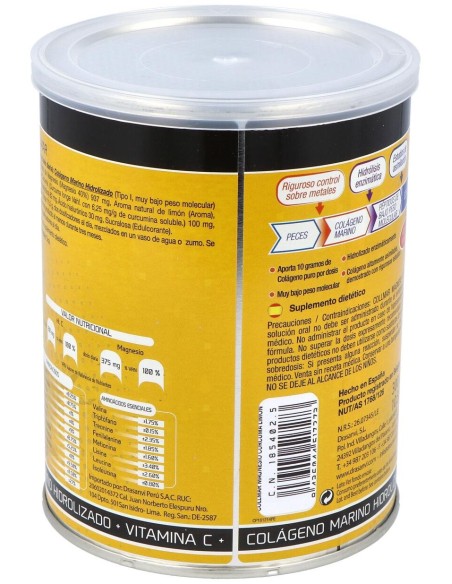 Drasanvi Collmar® Colágeno Marino + Magnesio + Cúrcuma Sabor Limón 300G