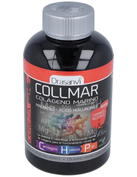 Drasanvi Collmar® Colágeno Marino + Magnesio Sabor Cereza 180Comp