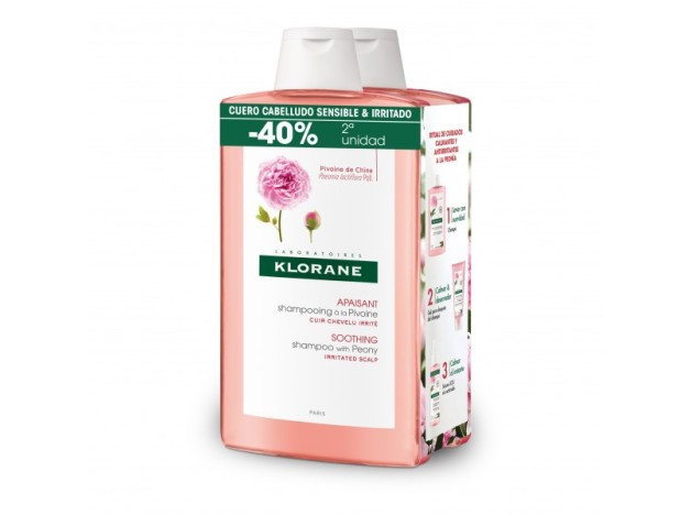 Klorane Pack Duo Champú Peonia 2 x 400 ml