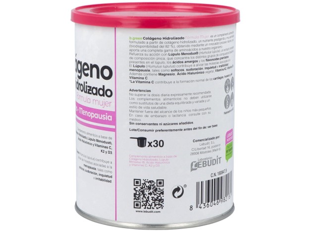 Colageno Hidrolizado Formula Mujer 300Gr.