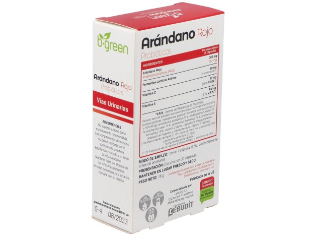 Arandano Rojo + Probioticos 30Cap.