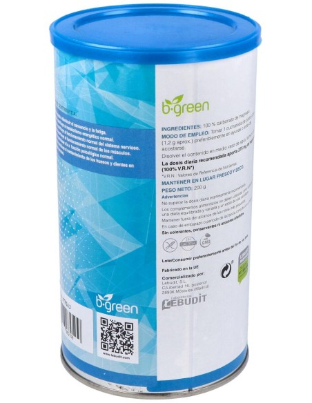 B-Green Carbonato De Magnesio 200G