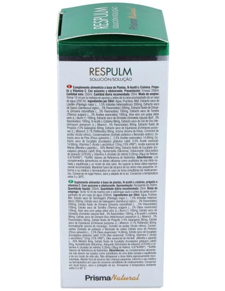 Prisma Natural Solución Resplum 250Ml