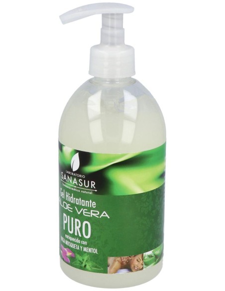 Gel Aloe Vera Con Rosa Mosqueta Y Mentol 500Ml.