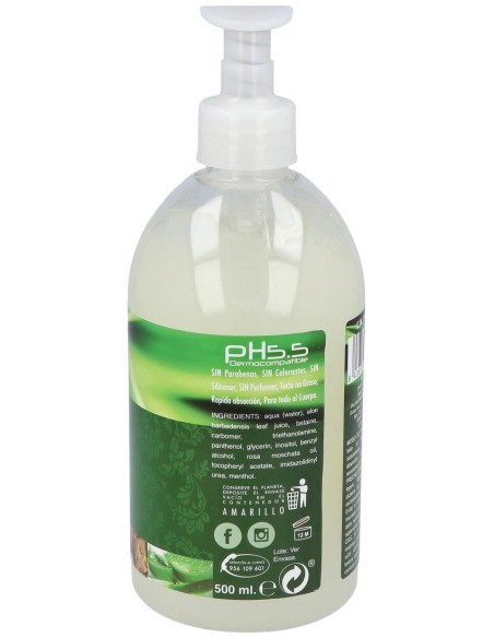 Gel Aloe Vera Con Rosa Mosqueta Y Mentol 500Ml.