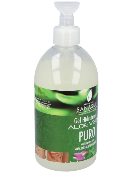 Gel Aloe Vera Con Rosa Mosqueta Y Mentol 500Ml.