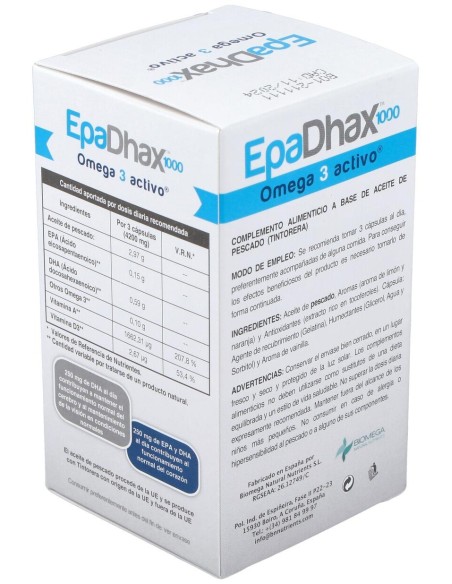Epadhax Omega 1000 Mg, 90 Cápsulas