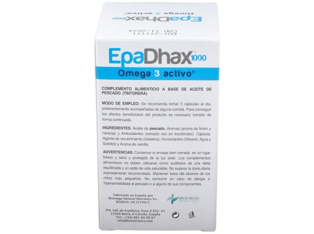 Epadhax Omega 1000 Mg, 90 Cápsulas