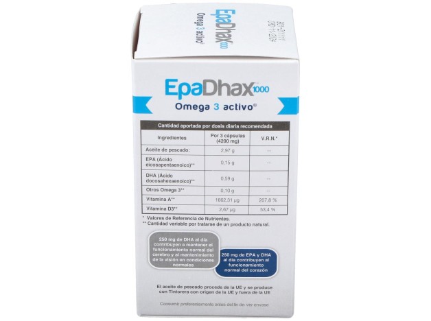 Epadhax Omega 1000 Mg, 90 Cápsulas