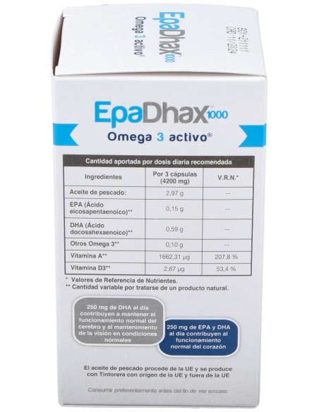 Epadhax Omega 1000 Mg, 90 Cápsulas
