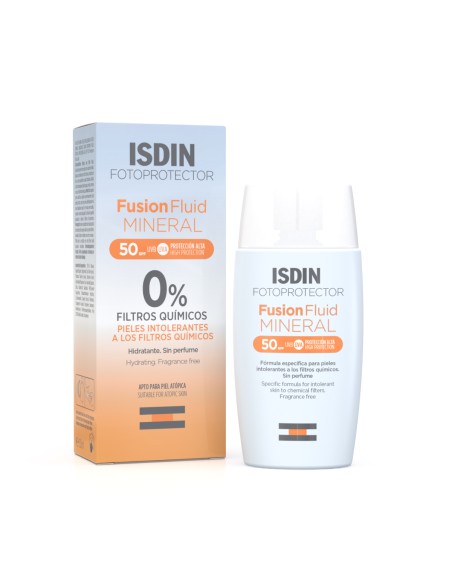 Fotoprotector Isdin Fusion Fluid Mineral SPF 50 50 ml