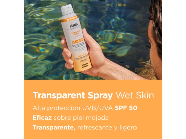 Fotoprotector ISDIN Transparent Spray Wet Skin...