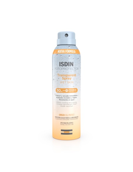 Fotoprotector ISDIN Transparent Spray Wet Skin SPF 30 250 ml