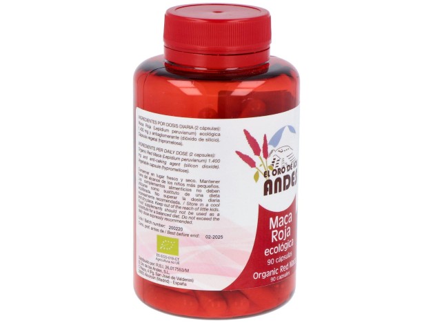 El Oro De Los Andes Maca Roja 700 Mg 90 Cápsulas
