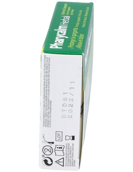 Pharycalm Herbal Plantaga Erysimum Regaliz 24 Comprimidos
