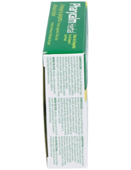 Pharycalm Herbal Plantaga Erysimum Regaliz 24 Comprimidos