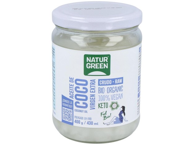 Aceite Virgen De Coco 1ª Presion Frio 400Gr. Bio