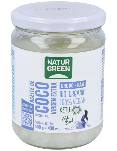 Aceite Virgen De Coco 1ª Presion Frio 400Gr. Bio
