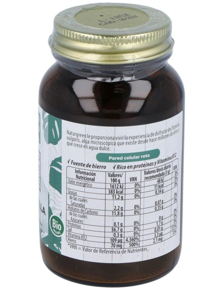 Naturgreen Chlorella Ecológica 180Comp