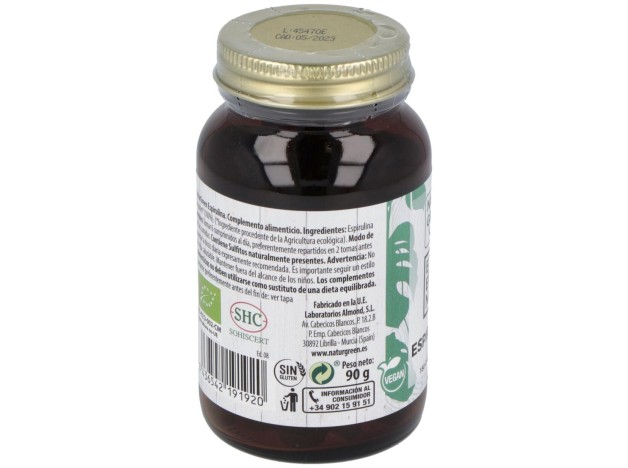 Naturgreen Espirulina Ecológica 180 Comprimidos
