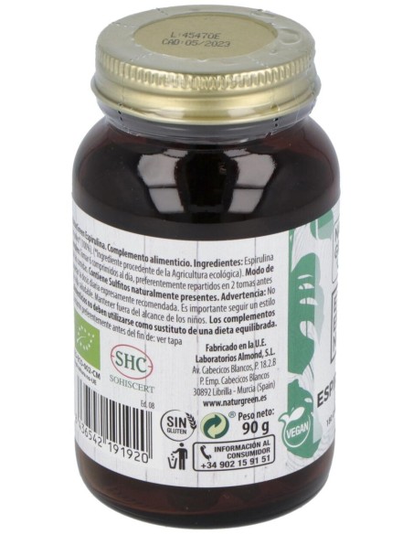 Naturgreen Espirulina Ecológica 180 Comprimidos