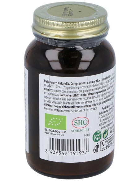 Naturgreen Chlorella Ecológica 180Comp