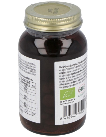 Naturgreen Espirulina Ecológica 180 Comprimidos