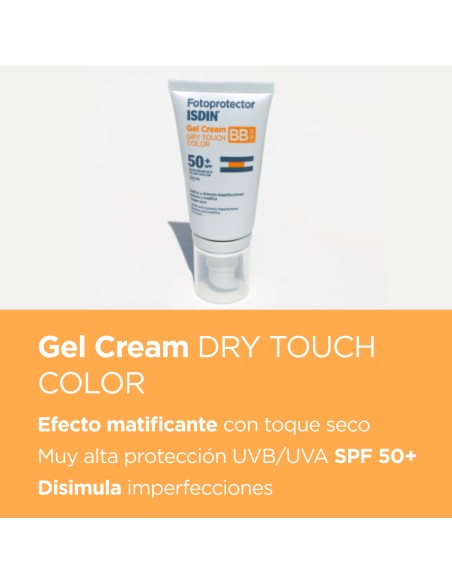 Fotoprotector ISDIN Gel Cream Dry Touch Color 50+ 50 ml