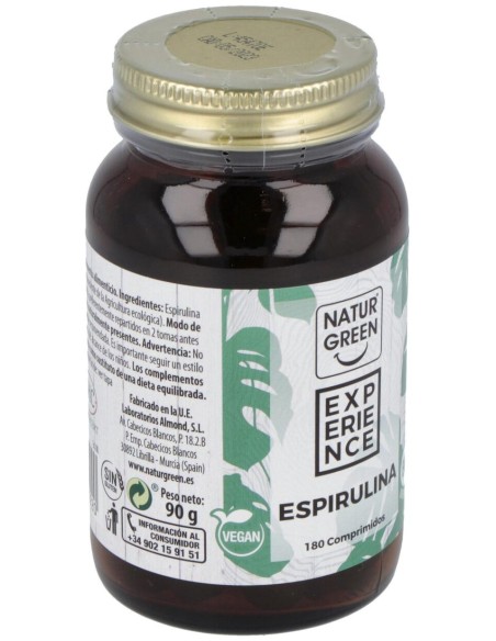 Naturgreen Espirulina Ecológica 180 Comprimidos
