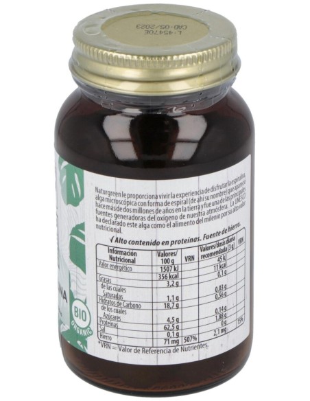 Naturgreen Espirulina Ecológica 180 Comprimidos