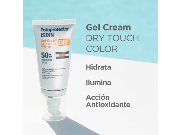 Fotoprotector ISDIN Gel Cream Dry Touch Color...