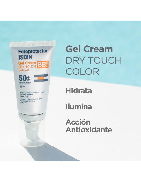 Fotoprotector ISDIN Gel Cream Dry Touch Color 50+ 50 ml