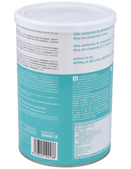 Colageno Bioactivo Piel Y Cabello 270Gr. Forticoll