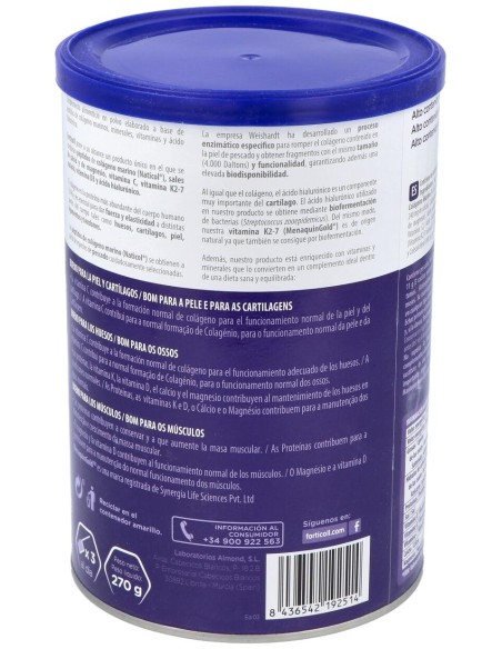 Colageno Bioactivo Marino 270Gr. Forticoll