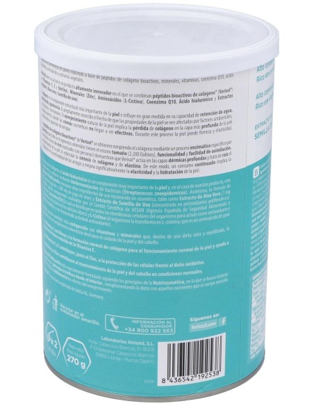 Colageno Bioactivo Piel Y Cabello 270Gr. Forticoll