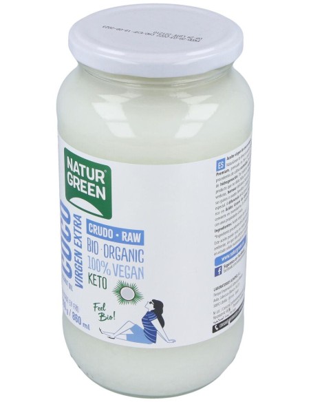 Aceite Virgen De Coco 1ª Presion Frio 800Gr. Bio