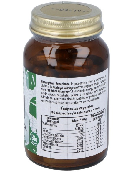Naturgreen Moringa Bio 90 Cápsulas