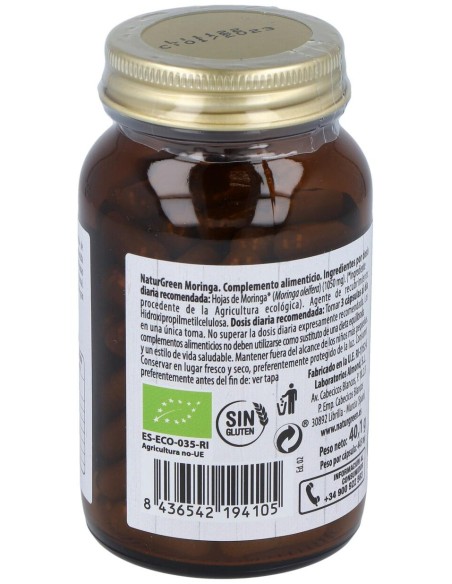 Naturgreen Moringa Bio 90 Cápsulas