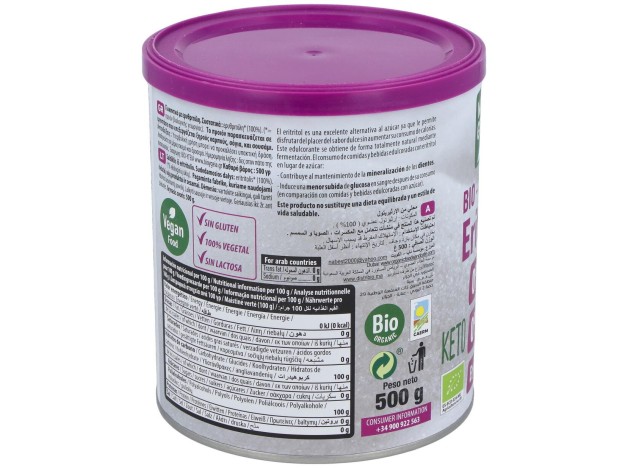 Eritritol Endulzante 500Gr. Bio