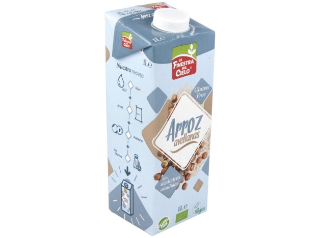 Bebida Vegetal De Arroz Con Avellanas 1Lt 6Uds.