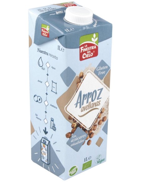Bebida Vegetal De Arroz Con Avellanas 1Lt 6Uds.