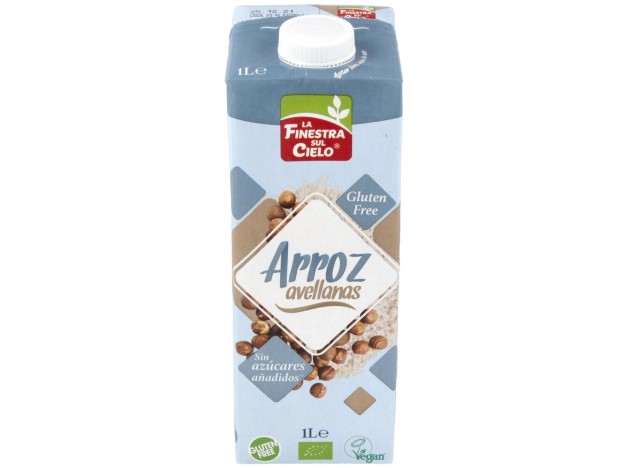 Bebida Vegetal De Arroz Con Avellanas 1Lt 6Uds.