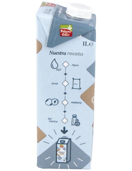 Bebida Vegetal De Arroz Con Avellanas 1Lt 6Uds.
