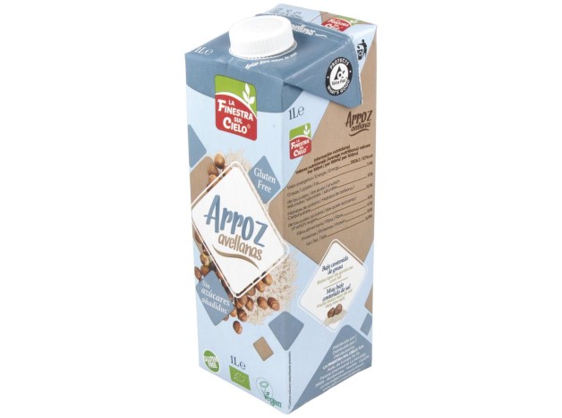 Bebida Vegetal De Arroz Con Avellanas 1Lt 6Uds.
