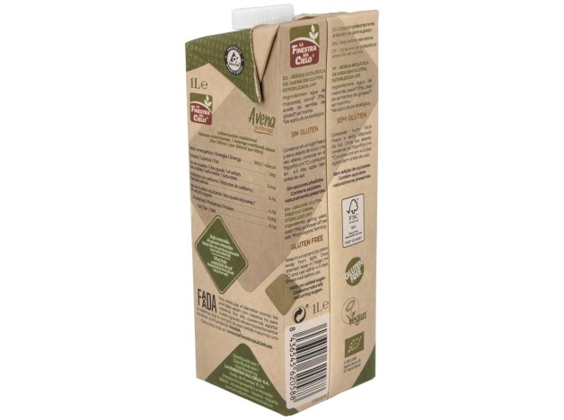 Bebida Vegetal De Avena 1Lt 6Uds. Bio Sg Vegan
