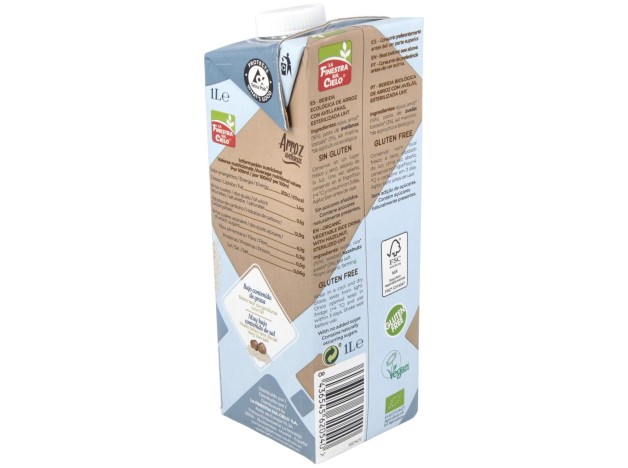 Bebida Vegetal De Arroz Con Avellanas 1Lt 6Uds.